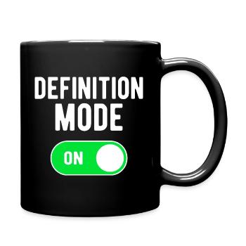 Definition Mode On GYM Palestra Definizione - Full Colour Mug - black - Right