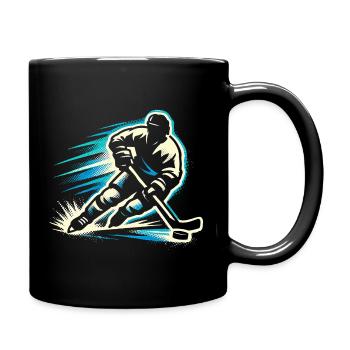 Eishockey Spieler Kinder Geschenk Herren - Full Colour Mug - black - Right