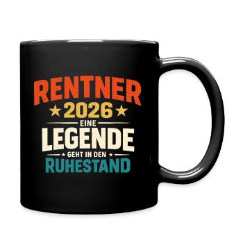 Cadeau d’adieu pour la retraite Légende 2026 - Mug uni - noir - Droite