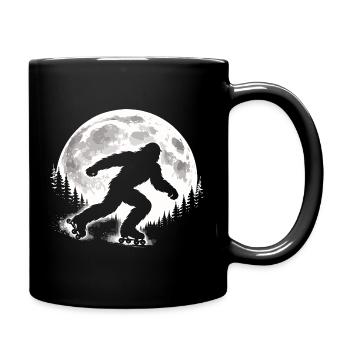 Bigfoot Roller Skater - Tasse einfarbig - Schwarz - Rechts