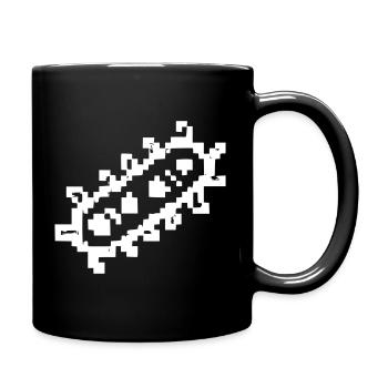 Bacteria Rods Pixel Germ - Full Colour Mug - black - Right