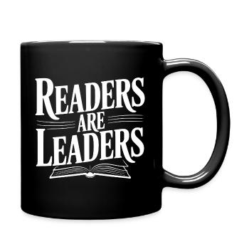 Readers are Leaders - Full Colour Mug - black - Right