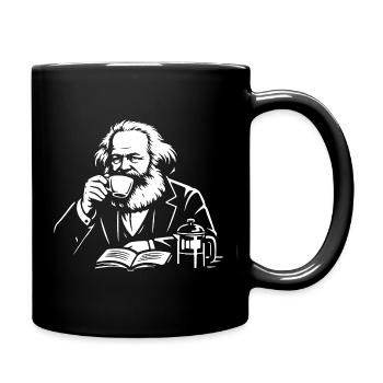 Karl Marx Kaffee-Moment - Tasse einfarbig - Schwarz - Rechts