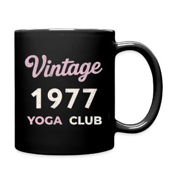 Vintage 1977 Yoga Club Année de naissance rétro Vintage - Mug uni - noir - Droite