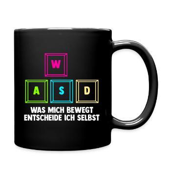 Gaming Computer Gamer Gaming Gamer - Full Colour Mug - black - Right