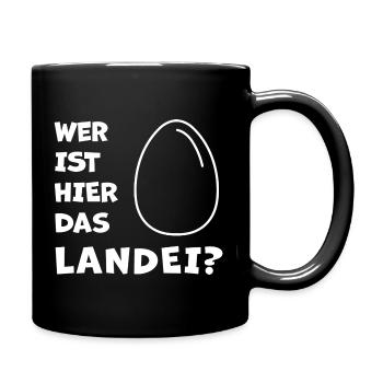 Das Landei - Fans de poulet - Coq - Coq - Bio - Mug uni - noir - Droite