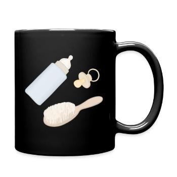 Essentiels pour les soins aux bébés - Mug uni - noir - Droite