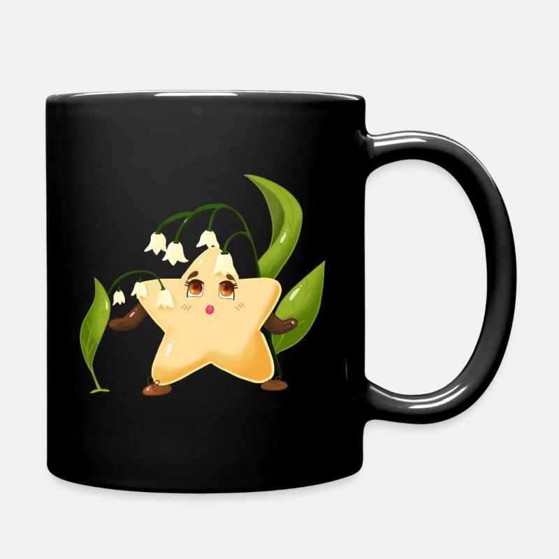Twinki l'étoile découvre le joli muguet  - Mug uni - noir