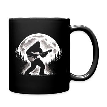 Guitariste de Bigfoot - Mug uni - noir - Droite
