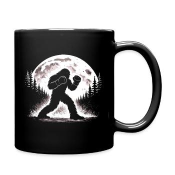 Bigfoot Boxer - Tasse einfarbig - Schwarz - Rechts