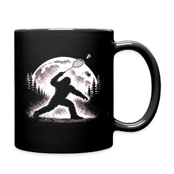 Joueur de badminton de Bigfoot - Mug uni - noir - Droite