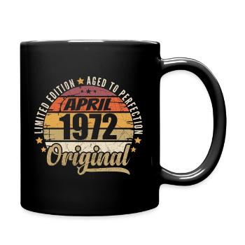 Cadeau D'anniversaire Avril 1972 - Mug uni - noir - Droite