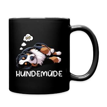 Dog-tired Bernese Mountain Dog Mountain Dog Bernese Mountain Dogs - Full Colour Mug - black - Right