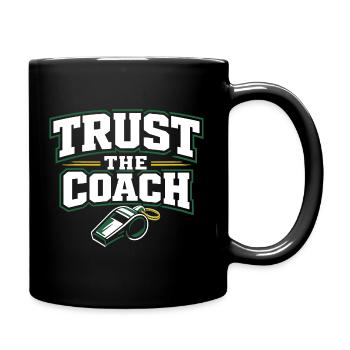 Soccer Training Youth Sports Coach - Full Colour Mug - black - Right