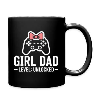 Futur papa et père biologique, fille biologique - Mug uni - noir - Droite
