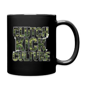 Clutch Kick Culture Camouflage Drift Tuning Motif - Full Colour Mug - black - Right