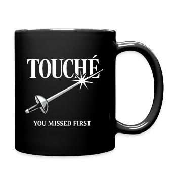 Fechten Fechter Fechtathlet Fechtverein Sport - Tasse einfarbig - Schwarz - Rechts