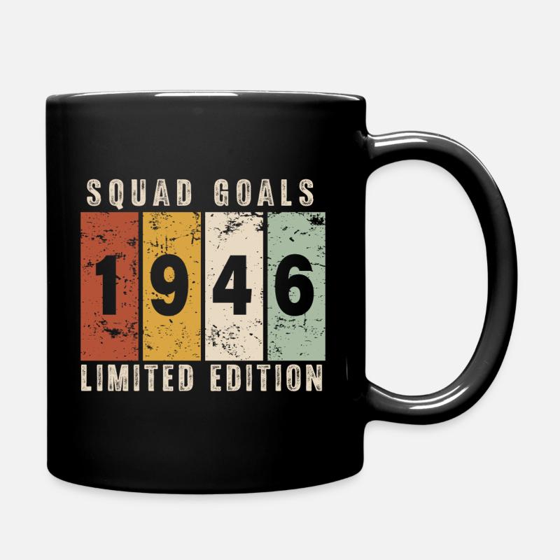 anniversaire 1946 - 80 ans - Mug uni - noir