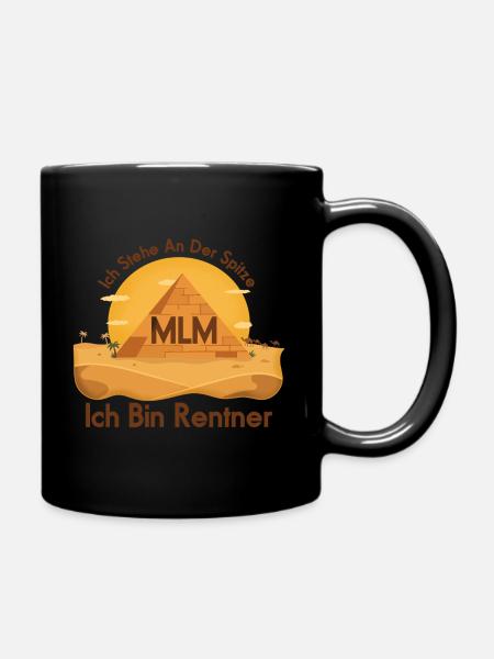 Pyramide MLM Rentner - Tasse einfarbig - Schwarz