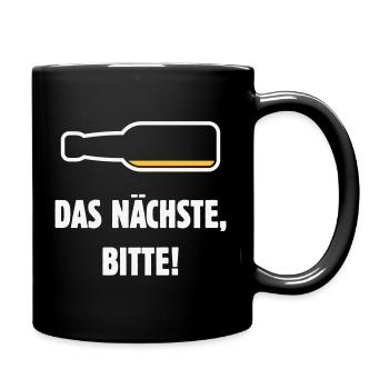 Das Nächste, Bitte! (Bier / Bierchen / NEG 2C) - Tasse einfarbig - Schwarz - Rechts