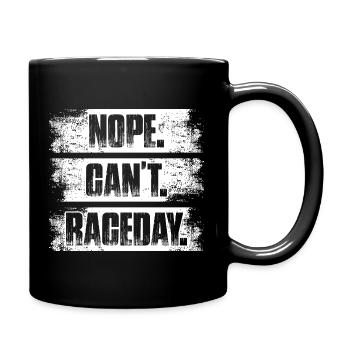 Non, je ne peux pas le jour de la course, amateur de voitures, mécanicien, - Mug uni - noir - Droite