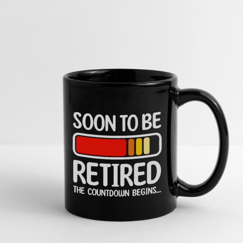 Bald im Ruhestand Der Countdown beginnt Tasse einfarbig