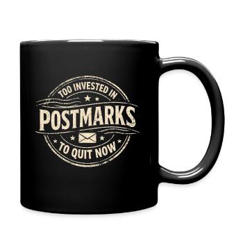 Zu tief drin | Postcrossing - Tasse einfarbig - Schwarz - Rechts