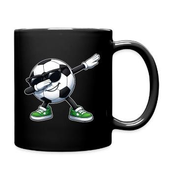 Football de dab - Mug uni - noir - Droite