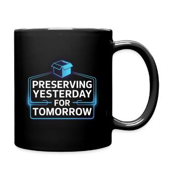 Neon Nostalgia: Preserving Yesterday - Full Colour Mug - black - Right