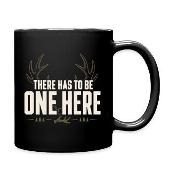 Chasse-écailles-chasseur-bois-cerf-cerf-cerf de Virginie - Mug uni - noir - Droite