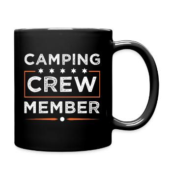 Camping Crew - Tasse einfarbig - Schwarz - Rechts