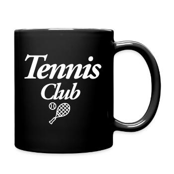 Tennis Club - Tasse einfarbig - Schwarz - Rechts
