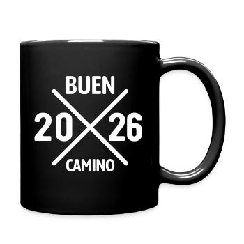 Buen Camino 2026 | Jakobsweg, Pilger, Santiago - Tasse einfarbig - Schwarz - Rechts