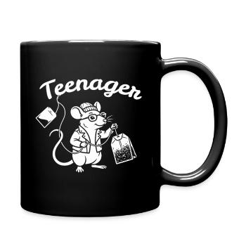Teenager-Maus Wissenschaftler - Tasse einfarbig - Schwarz - Rechts