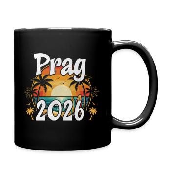Prag 2026 - Tasse einfarbig - Schwarz - Rechts