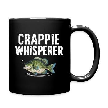 Crappie Flüsterer Fischmotiv - Tasse einfarbig - Schwarz - Rechts