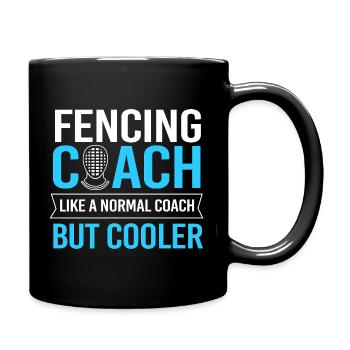 fencing - Full Colour Mug - black - Right
