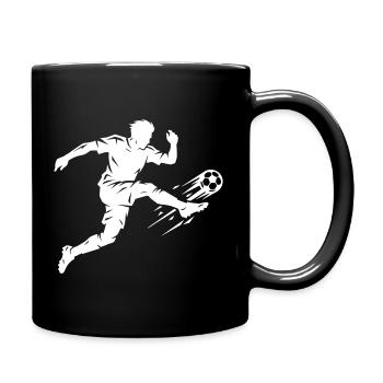 Soccer Silhouette Soccer - Mug uni - noir - Droite