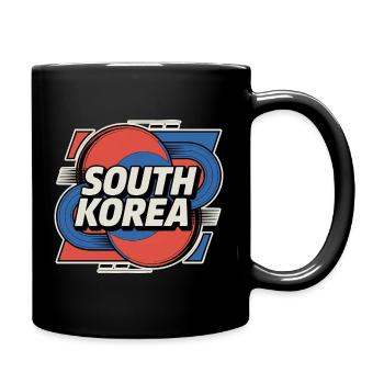 South Korea - Tasse einfarbig - Schwarz - Rechts