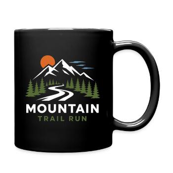 Mountain Trail Run - Full Colour Mug - black - Right