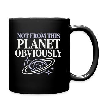 Extra Celestial Girl Alien Glam Nicht Von Diesem - Tasse einfarbig - Schwarz - Rechts