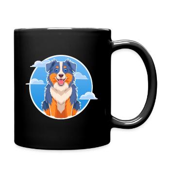 Australian Shepherd (bande dessinée) - Mug uni - noir - Droite