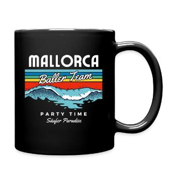 Mallorca Baller Team Säufer Paradise - Tasse einfarbig - Schwarz - Rechts
