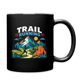Course sur sentier - Mug uni - noir - Droite