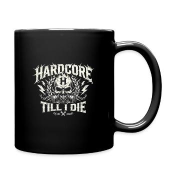 Hardcore Till I Die - Skull Rave Uptempo - Tasse einfarbig - Schwarz - Rechts