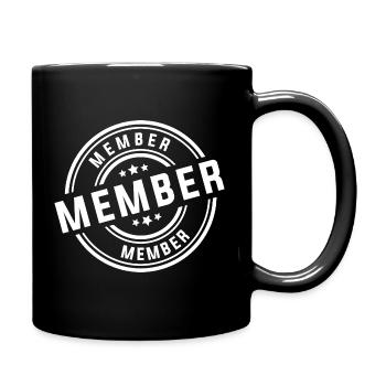 member - Tasse einfarbig - Schwarz - Rechts