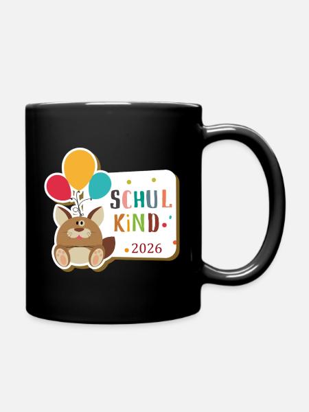 Schulstart - Tasse einfarbig - Schwarz