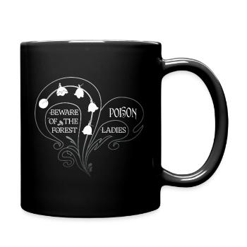 Poisonous White Beauty - Lily of the Valley Vintag - Full Colour Mug - black - Right