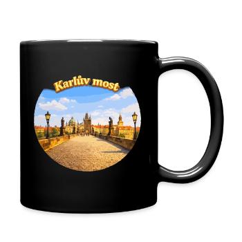 Panorama du pont Karliv Most - Mug uni - noir - Droite