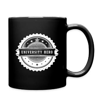 University Hero - Badge, Design - Full Colour Mug - black - Right